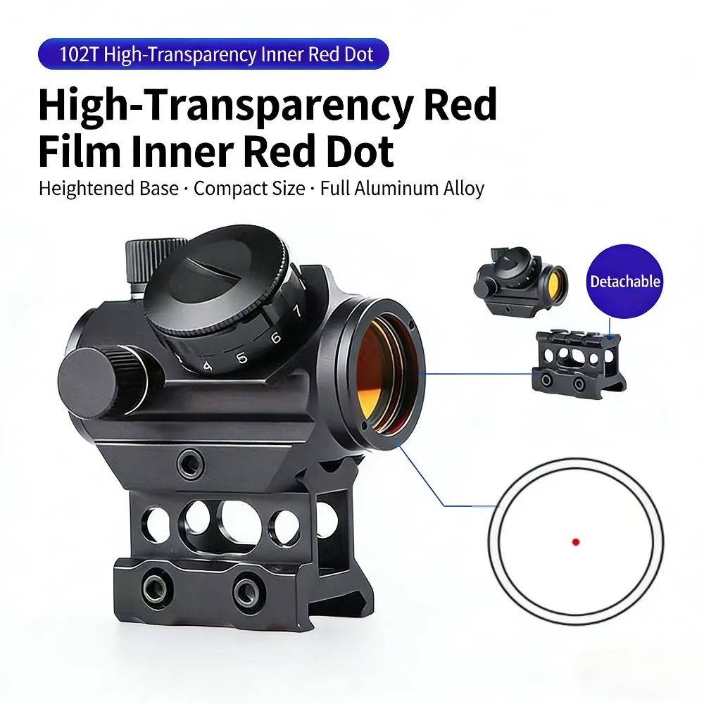 

Регулируемый монокулярный телескоп с красной точкой - усиленная металлическая подставка, точная вертикальная/горизонтальная настройка
