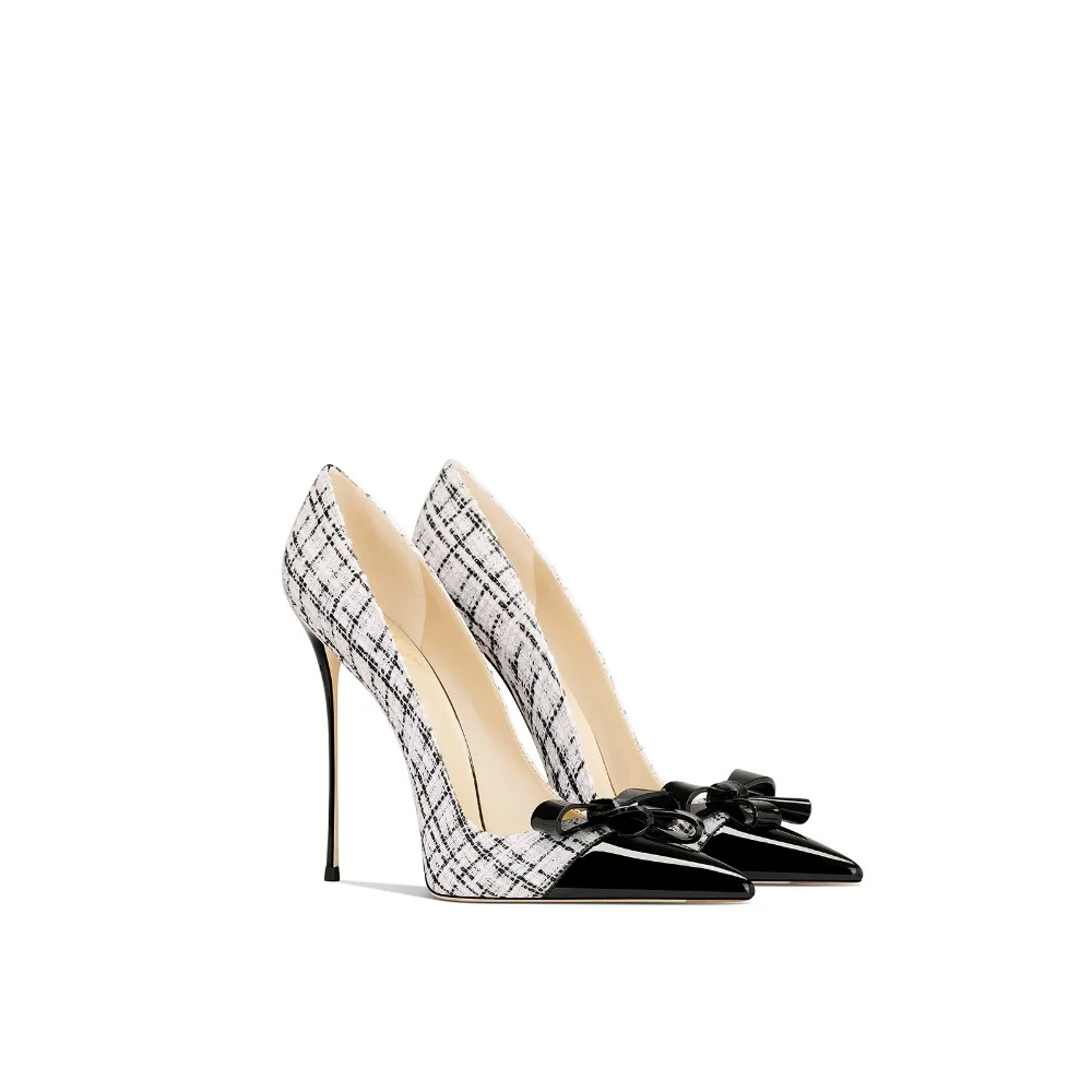 

New White Pointed Toe High Heels French Style Stiletto Shoes for Women