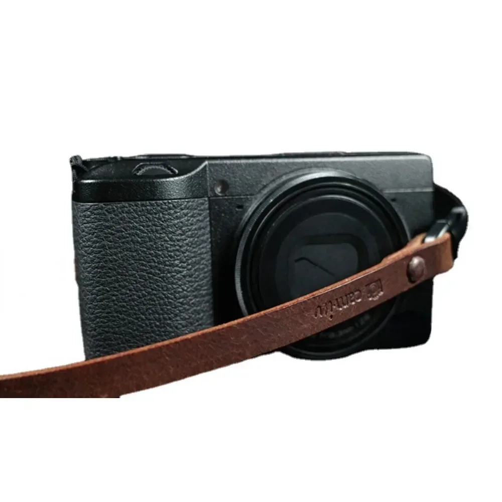 Leather Camera Strap Micro Single Quick Release Strap Cowhide Crossbody Shoulder Strap for Ricoh GR