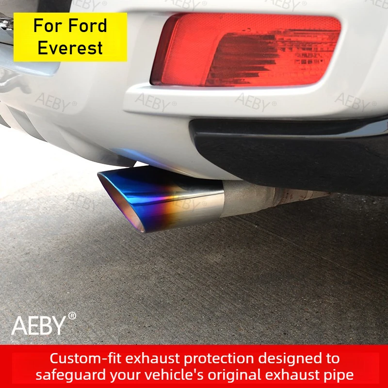 

AEBY For Ford Everest 2015-2021 Stainless steel exhaust pipe,Muffler tip noise reduction,external,car tailpipe bright