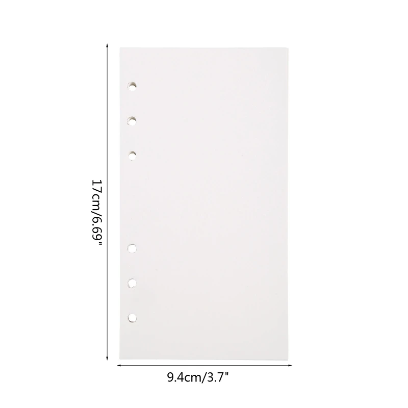 45แผ่น/แพ็ค5หลวมเติมกระดาษเรียงราย/Grided/Blank Optionals 6-แหวน