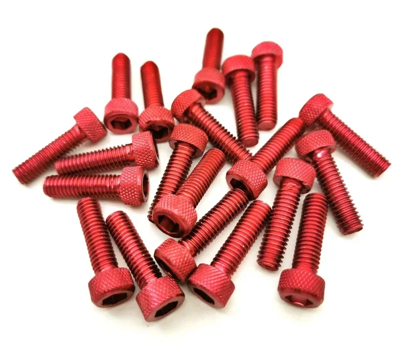 Motorcycle Screw Accessories - 10pcs Colorful Universal 6MM Nuts Bolts for Fairing Dirt Pit Bike Moto