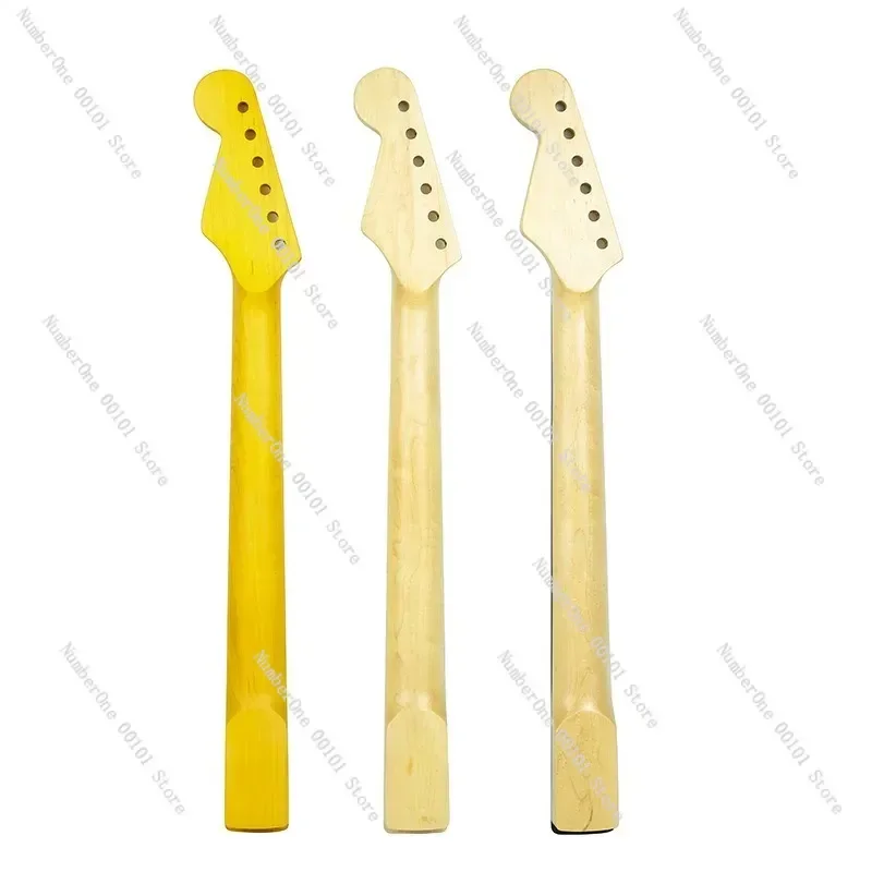 

ST-Type Electric Guitar Neck, Matte Natural Wood Color, Canadian Maple Handle for Custom Guitar Building, Professional-Grade