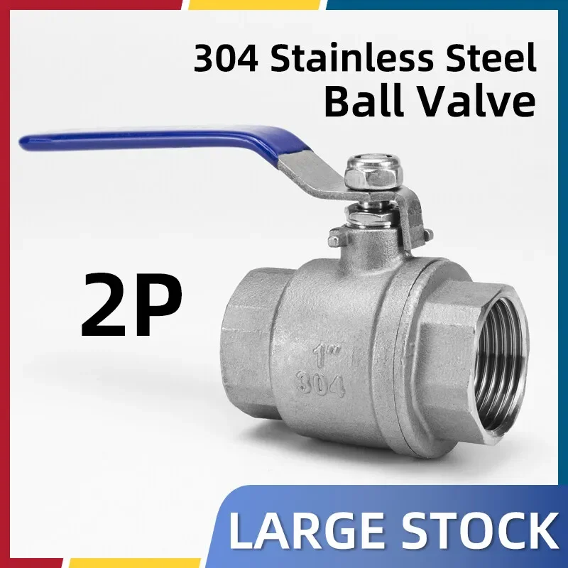 BSPT  304 Stainless Steel 2P Female Threaded Full Port Ball Valve 1/4-2