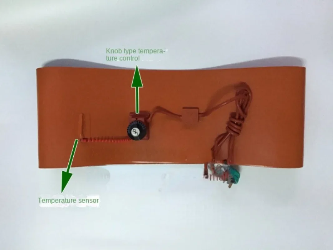Knob temperature control oil drum heating belt silicone rubber liquefied gas cylinder heating belt can be customized