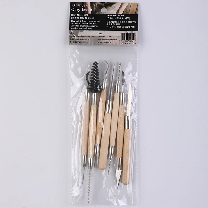 Artsecret New Style #J006 Pottery Clay Sculpture Handicraft Carving Art Double Tool Set