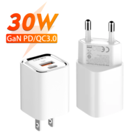 30W USB C Charger LDNIO GaN Compact Fast Wall Charger Block USB-C Power Adapter for Galaxy S23, Google AirPods