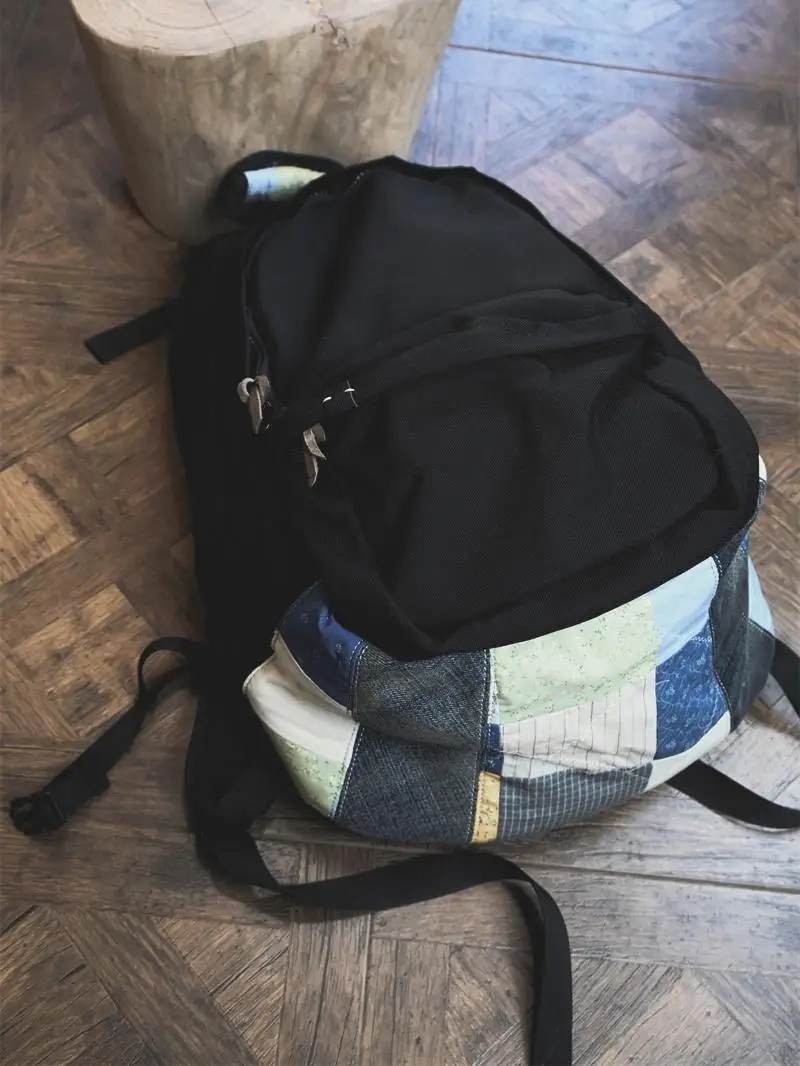 

Ретро повседневный водонепроницаемый рюкзак большой емкости 22л из древней ткани с шипами на спине