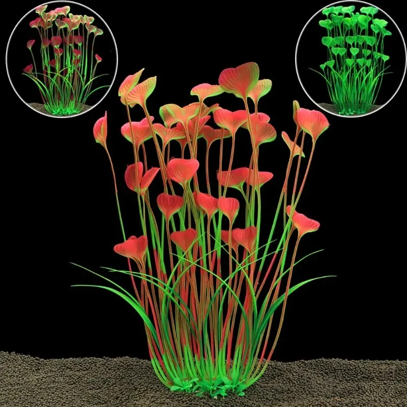 

10pcs Fish Tank Water Plant Decoration Aquarium Decor Aquatic Plants Underwater Plastic Artificial Grass Accessories Pet Supplie