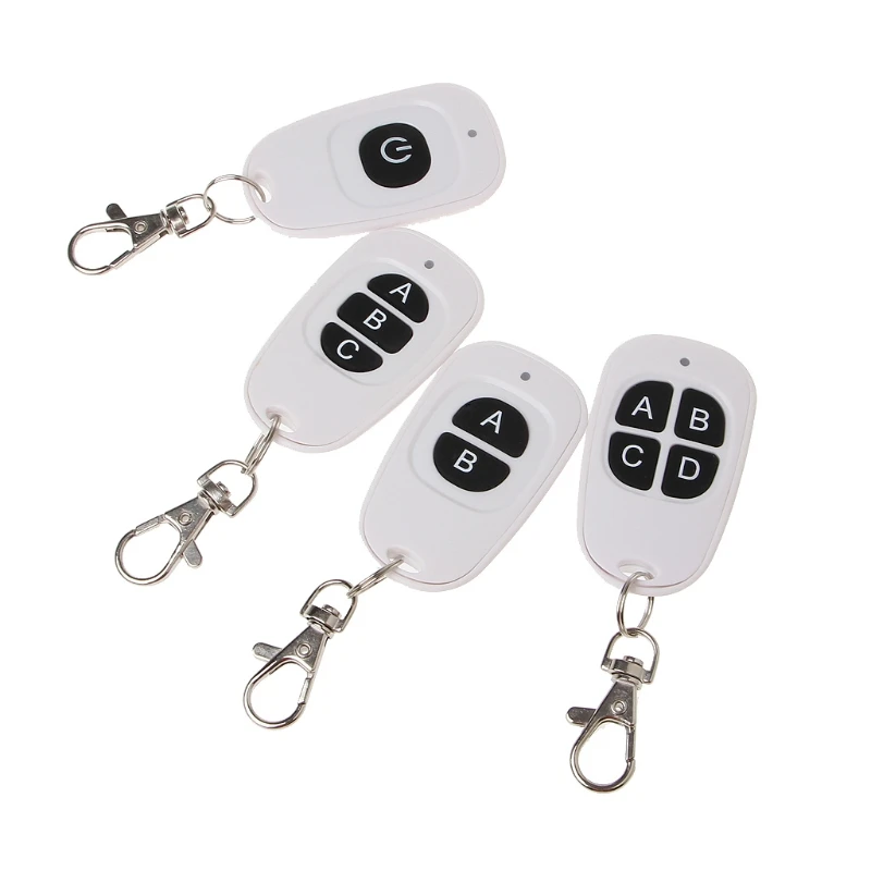 Remote 433MHz EV1527 1-4 annel Learning Code RF Wireless Remote Control Transmitter for Door Curtain Gates