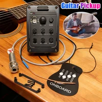 Pastilla de guitarra de plástico 301 con sintonizador Presys preamplificador de guitarra EQ ecualizador pastilla piezoeléctrica guitarra Soundhole EQ piezas Accesorios