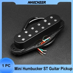 Mini Humbucker ST Single Coil Pickup Size 9K 4 Conducts Output Coil Splitting Pickup 12 Adjustable Pole Piece Multi Colour