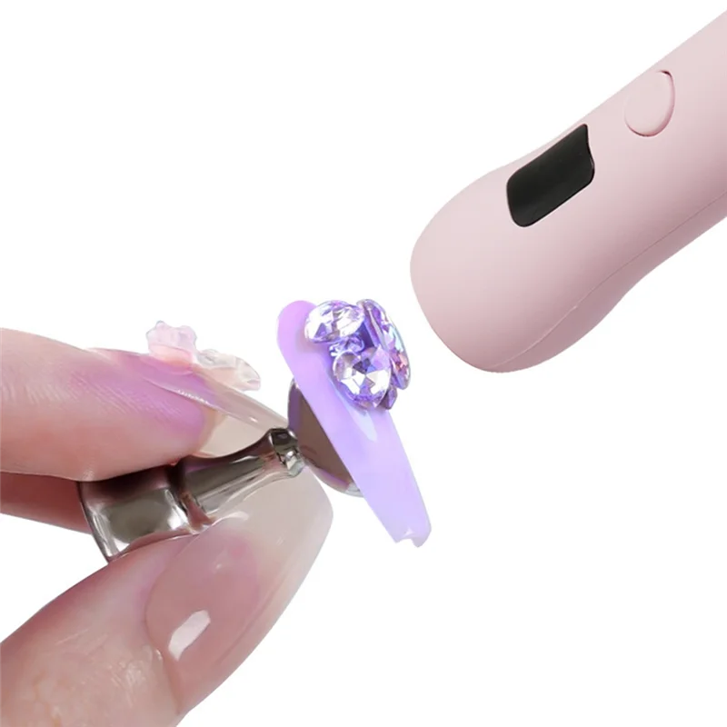 SHGO-UV LED Nail Light Lamp Portable Nail Dryer Machine Mini Nail Dryer Lamp For Curing All Gel Nails Home Salon Tools