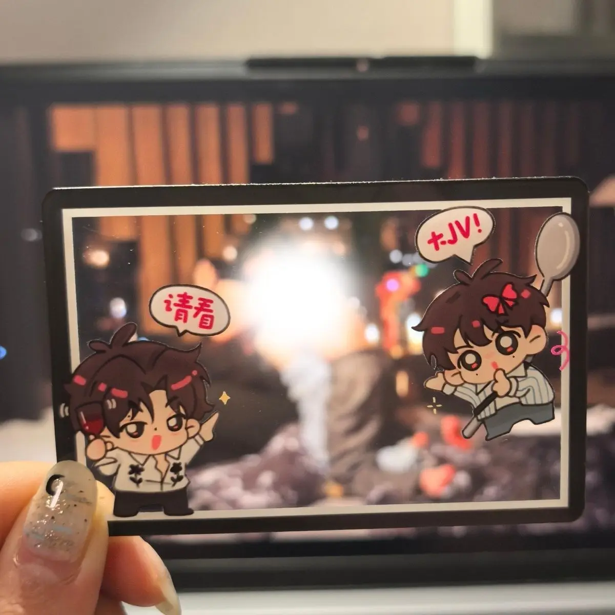 زخرفة أكريليك شفافة جديدة محلية الصنع من Ziyu tian Xuning هي يجب اقتناؤها لالتقاط الصور والفحص، وإطالة الهدايا