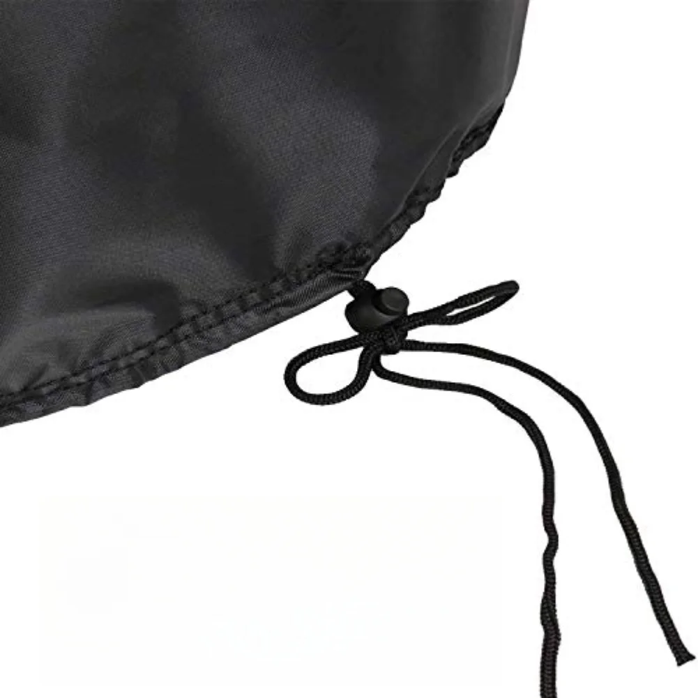 

420D Oxford Fabric Round Table Cover for Small Tables Waterproof Dustproof with Drawstring Adjustable Fit 58x53 Centimeters