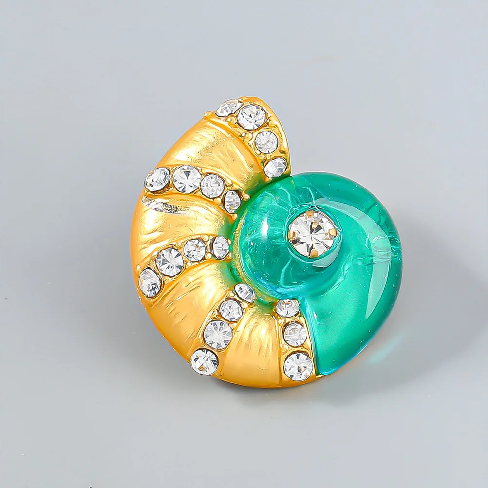 

1Pair Conch Shaped Stud Earrings Lightweight Durable Women Jewelry for Birthday Wedding Anniversary Gift Earrings