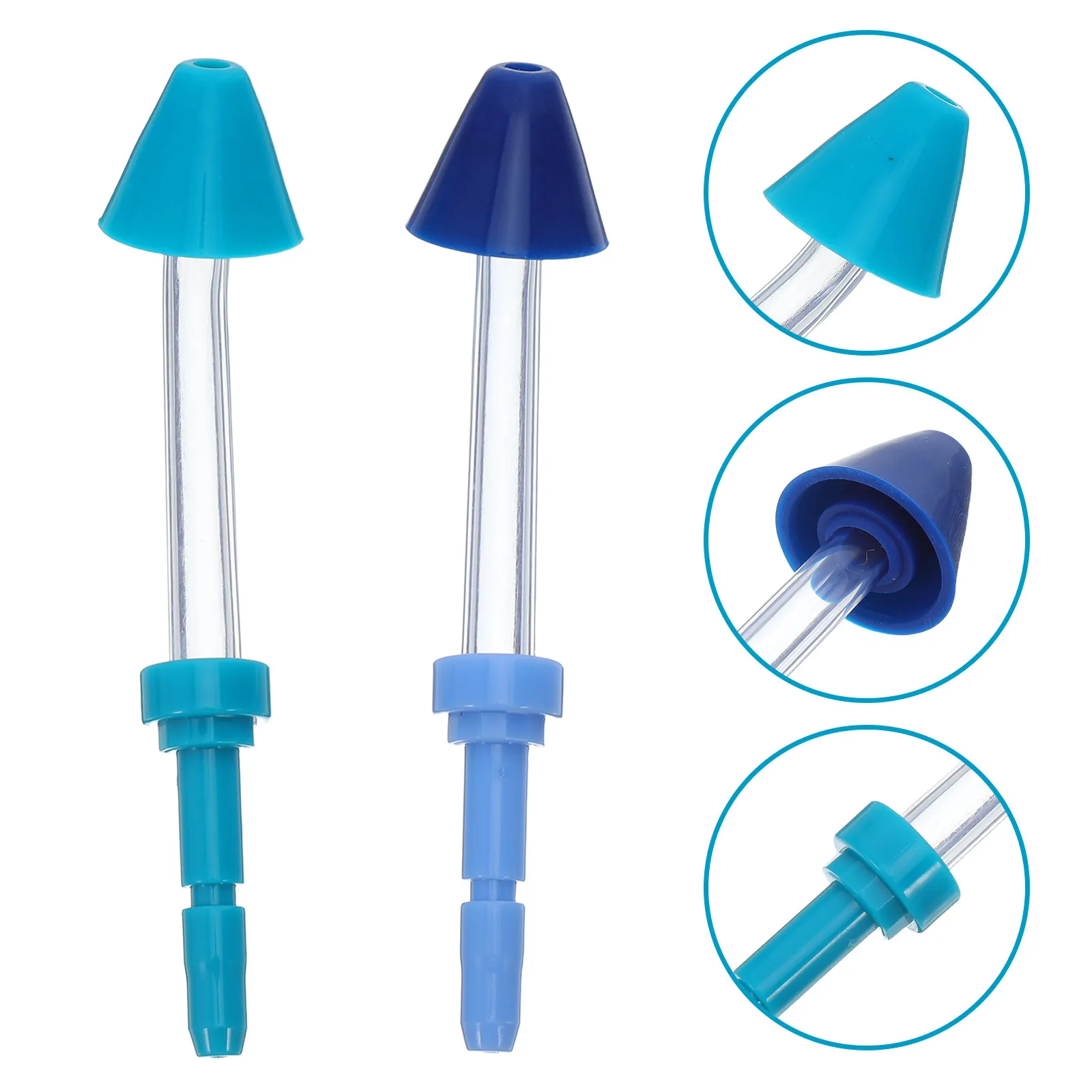 

2 шт. сменных насадок для ирригатора: для глубокой чистки, для промывания носа, для ухода за полостью рта