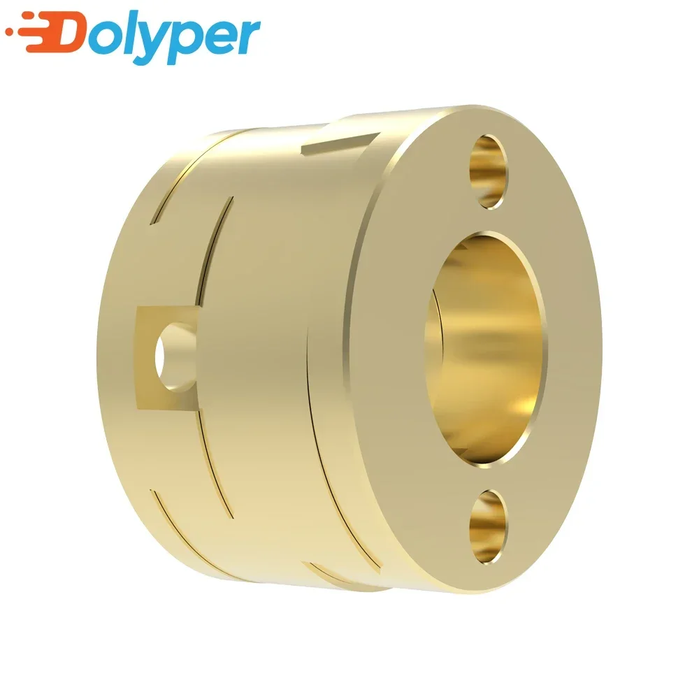 1/2/4pcs 3D Printer Parts Oldham Coupling T8 Z Axis Round Lead Screw Brass Coupling for VzBoT Flexible Hot Bed 16mm Thread Hole