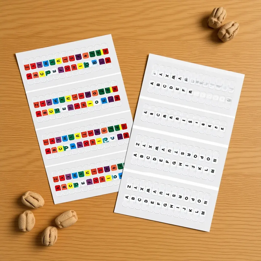 10Sheets Index Tabs Color Sticky Tabs Small Alphabet Page Markers Bookmarks for School Office Reading Notes Notebook