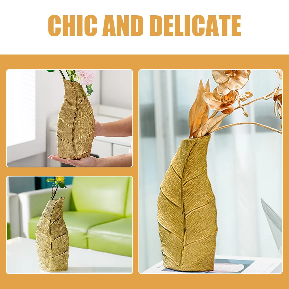 

Ceramic Floral Arrangement Vase Leaf Shape Tabletop Vase Dried Flower Holder Home Desktop Decor Floral Vases Dried Flower Holder