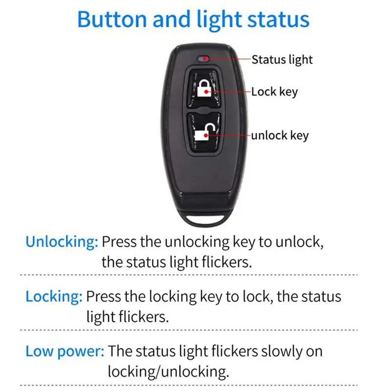 BTLIFE-6X 2,4 Ghz Control remoto inalámbrico Bluetooth llavero para TTLOCK cerradura de puerta inteligente dispositivos inteligentes funciona con la aplicación Ttlock