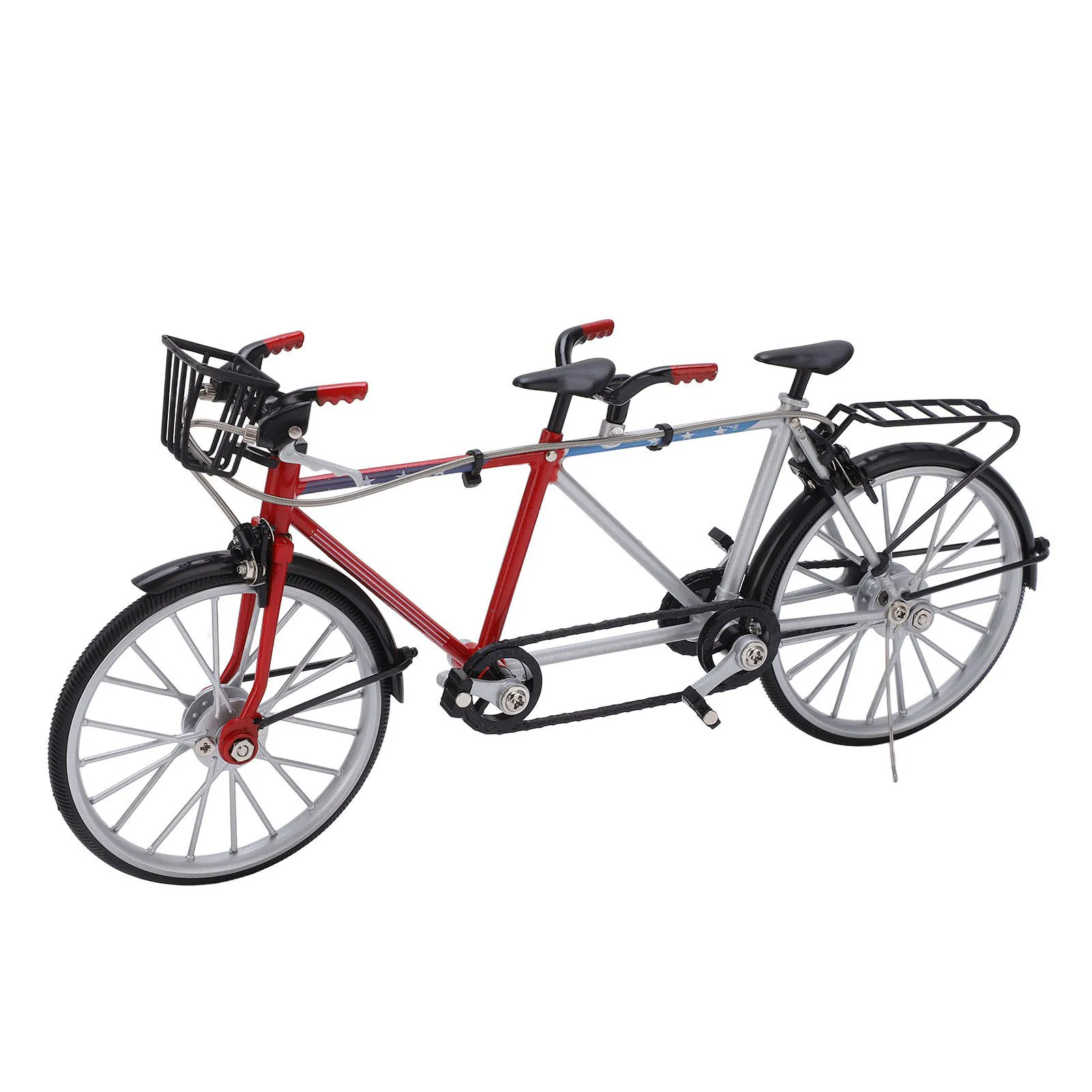 Tandem Bicycle Model Simulation Mini Detachable Bike For Boys Girls Kids Birthday Gifts Home Desk Table Decors