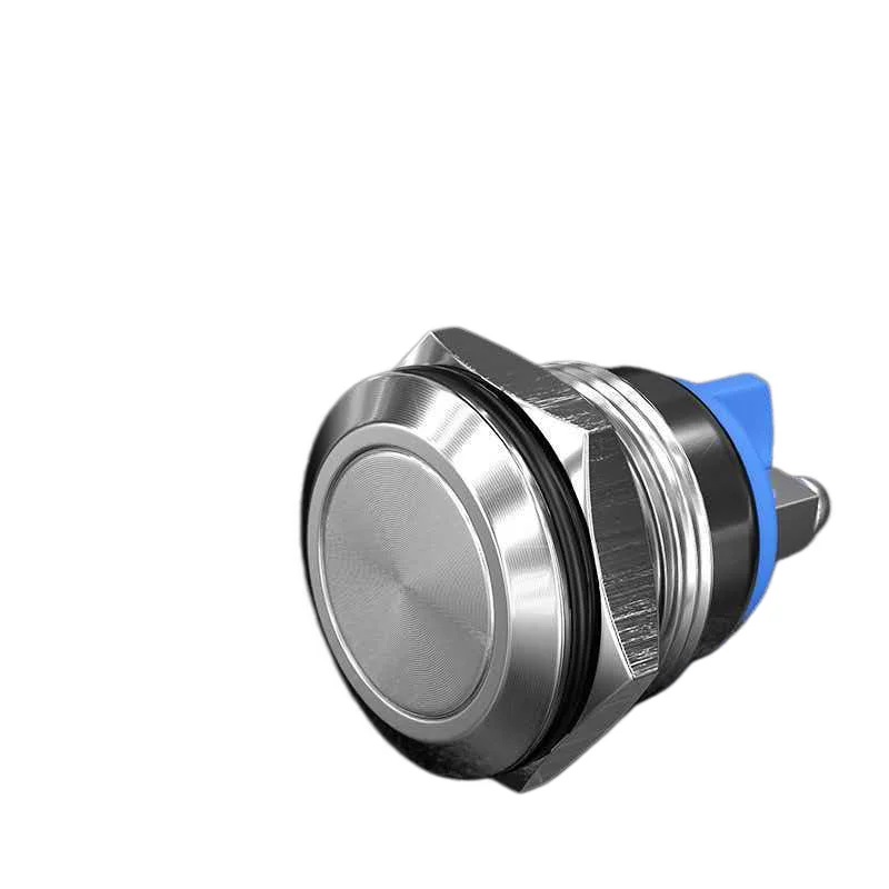 16 19 22mm red wave button metal switch stainless steel arc surface wiring plug post, jog press on, self reset