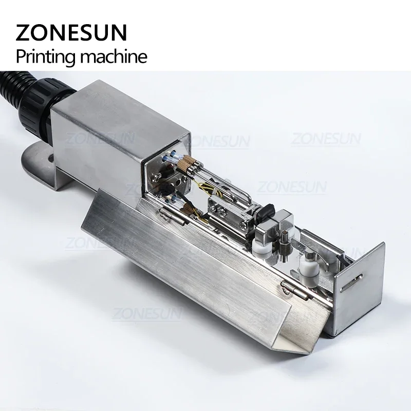 ZONESUN Digital Inkjet Printer PVC Plastic Bottle Label Carton Expiry Date Batch Printing Machine With Bracket Coding Machine