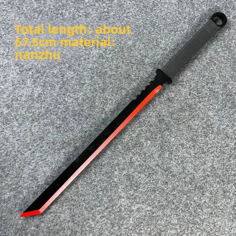 67.5cm/26.57in Practice Sword Samurai Bamboo Cosplay Display Model Props Anime Peripherals Ornaments Collectible Boyfriend Gifts