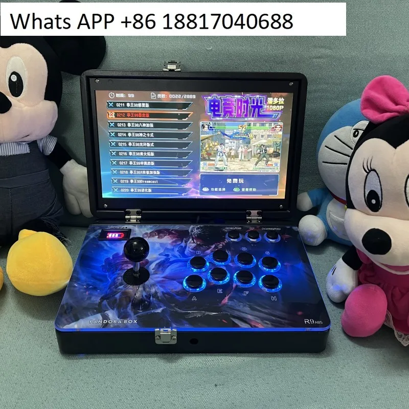 14-Inch portable joystick game console 2025 new home arcade folding 21-inch integrated fighting machine with screen