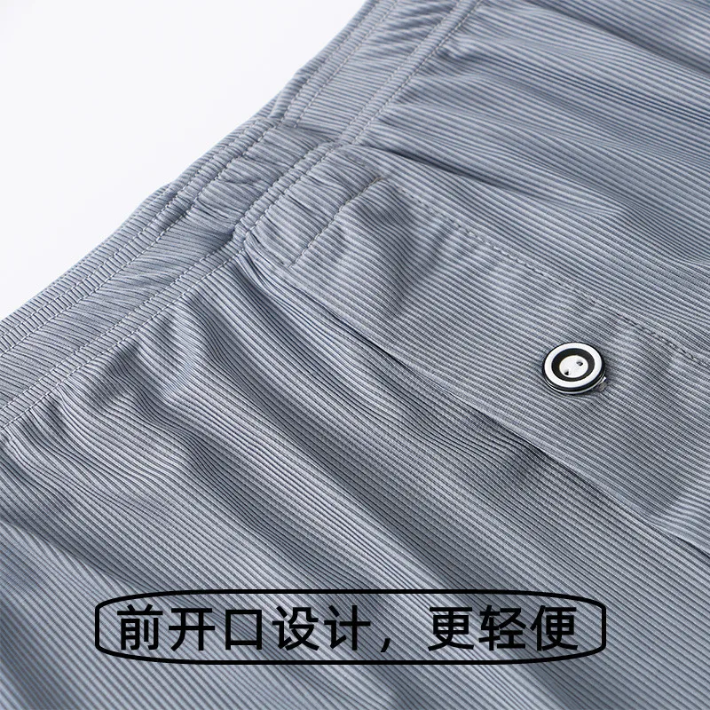 Breathable Men Underwear Boxer Shorts Ice Silk Thin Loose Arrow Panties Male Fly Open Beach Pants Quick Dry Home Wear Underpants