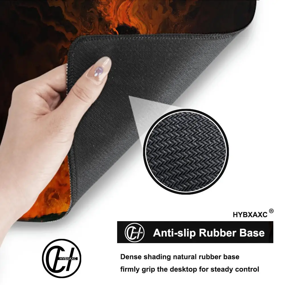 Alas Mouse Gaming XXL Besar Phoenix Fire Bird Dragon Anime Mousepad Komputer Gamer Mauspad Hadiah Kantor Rumah Aksesoris PC