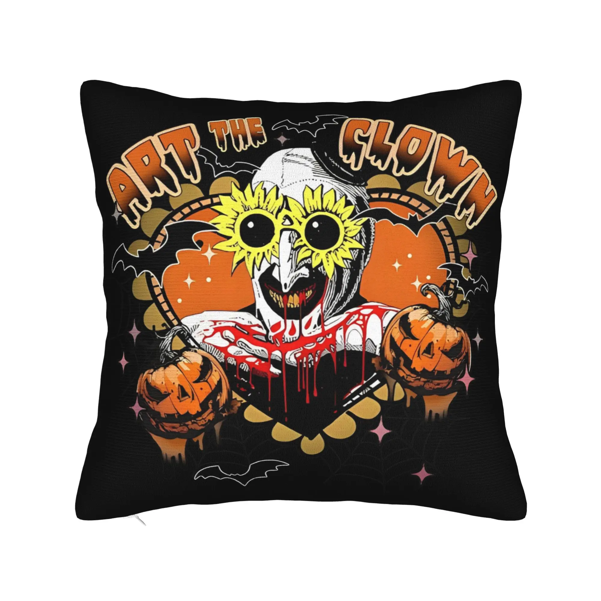 Terrifiers Art The Clown Pillowcase Soft Cushion Cover Gift Halloween Pillow Case Cover Home Zippered