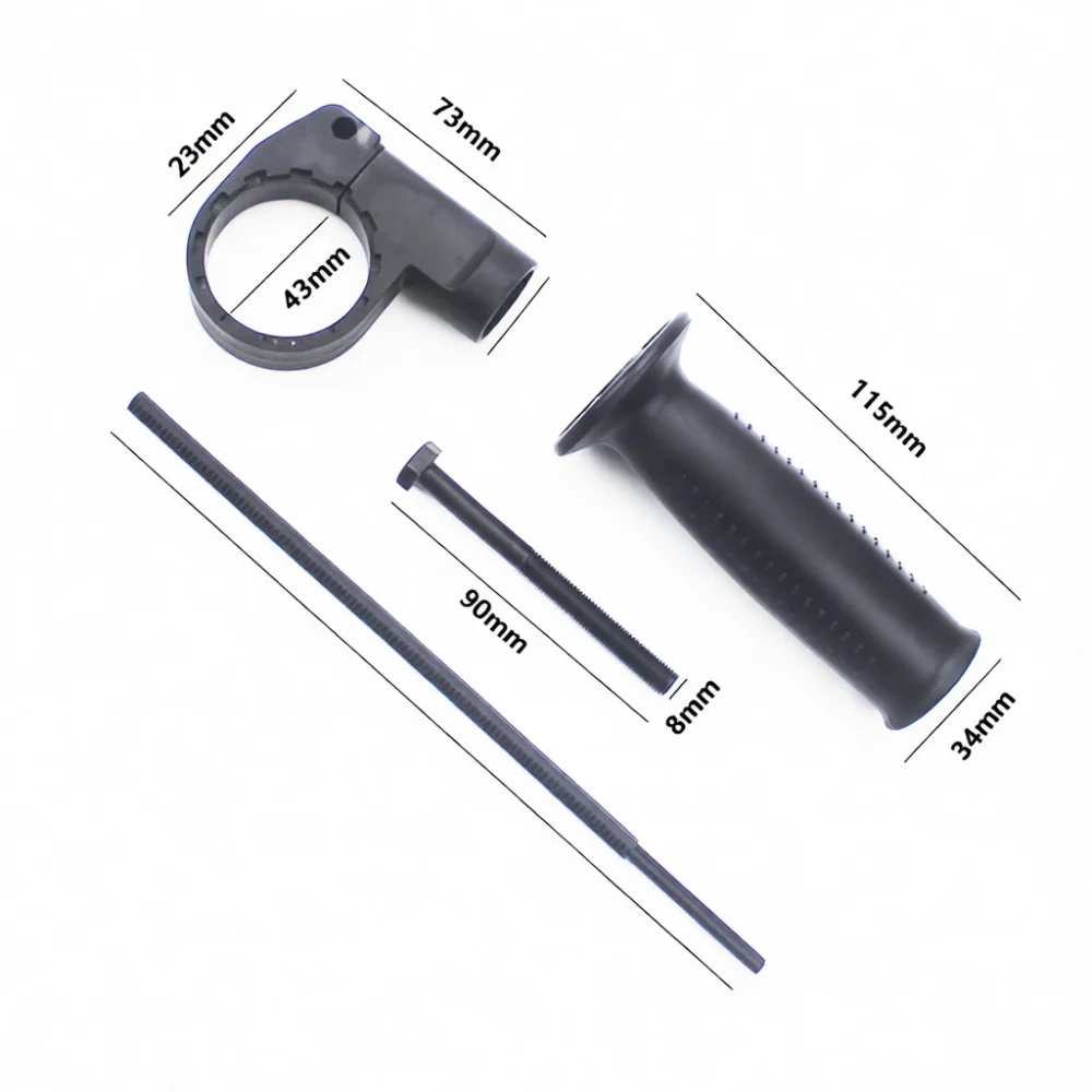 Ergonomic Auxiliary Side Grip For 13mm Electric Impact Drill Power Tool Accessory Support Handle Stability Control Aid