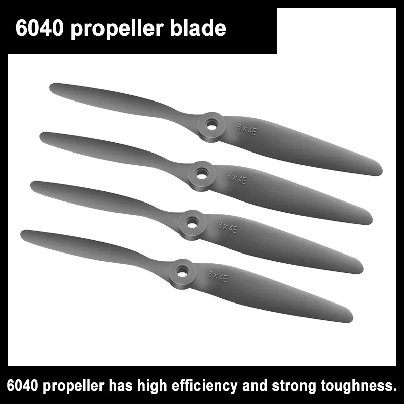 10pcs/Lot 6040 6x4 6x4e Propellers Glass Fiber & Nylon Props Fit 2450 Hihg Speed Brushless Motor For Rc Airplane Quadcopter