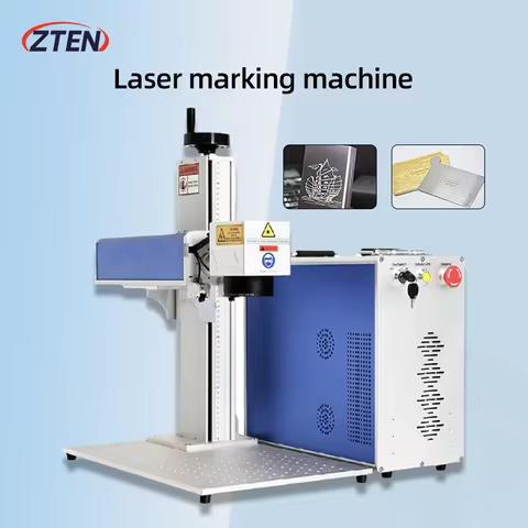 20W Laser Marking Machine Fiber Laser Engraving Machine Metal Stainless Cutting Gold Silver Ring Plastic Laser Engraving Machine