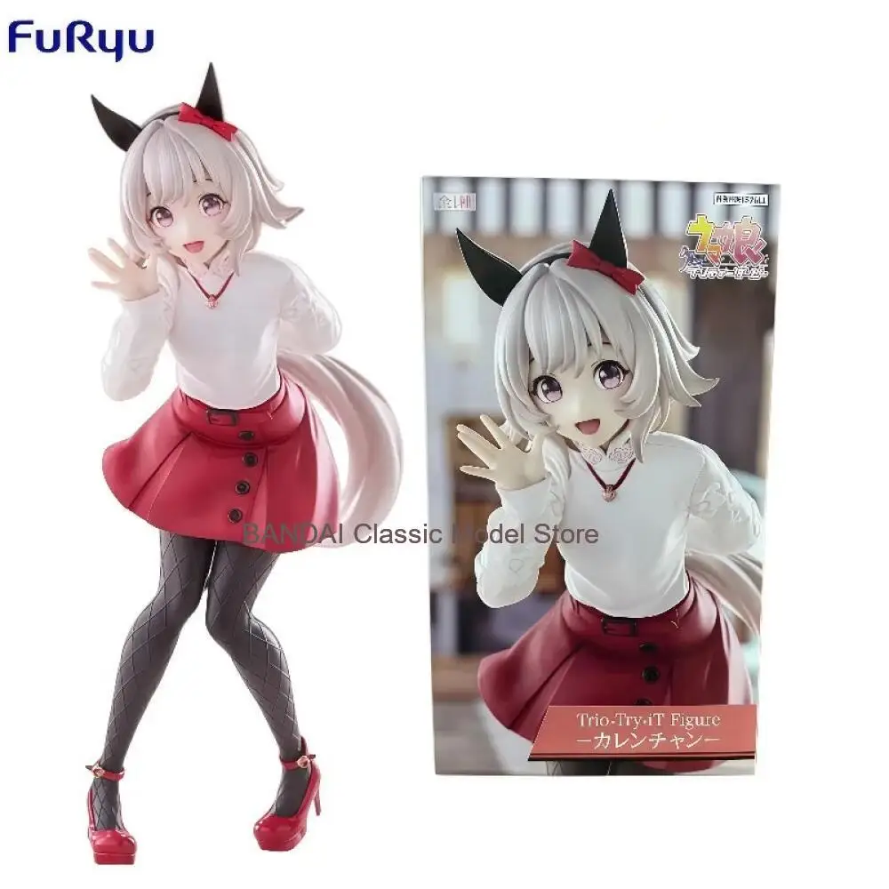 In Stock 100% Original FuRyu Trio-Try-iT Uma Musume Pretty Derby Curren Chan Casual Anime Figure Collectible Desk Decor Gift