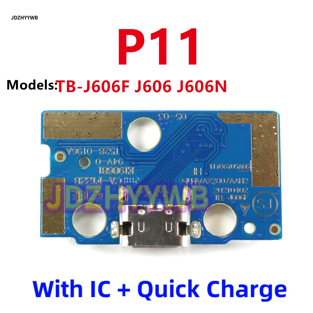 

Для Lenovo Tab P11 J606F J606 J606N USB-разъем для зарядки, док-станция, плата зарядного устройства, гибкий кабель 20 Вт