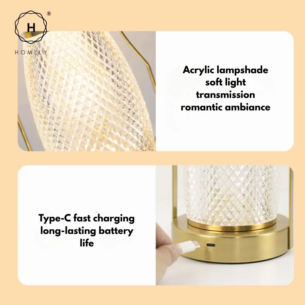 Lámpara de noche LED de mesa Homlly Estii