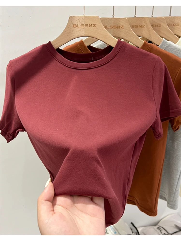 Letnia koszulka damska T-Shirt odzież damska topy damski krótki Top koszulki Y2k Para Mujer Ropa De Mujer Roupas Feminina Traf