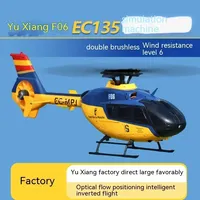 New Stock Yuxiang Yxznrc F06 6ch Dual Brushless Motor 1:36 Ec135 Scale One Key Roll Rc Helicopter Rtf Vs Xk K124 Gifts For Boy