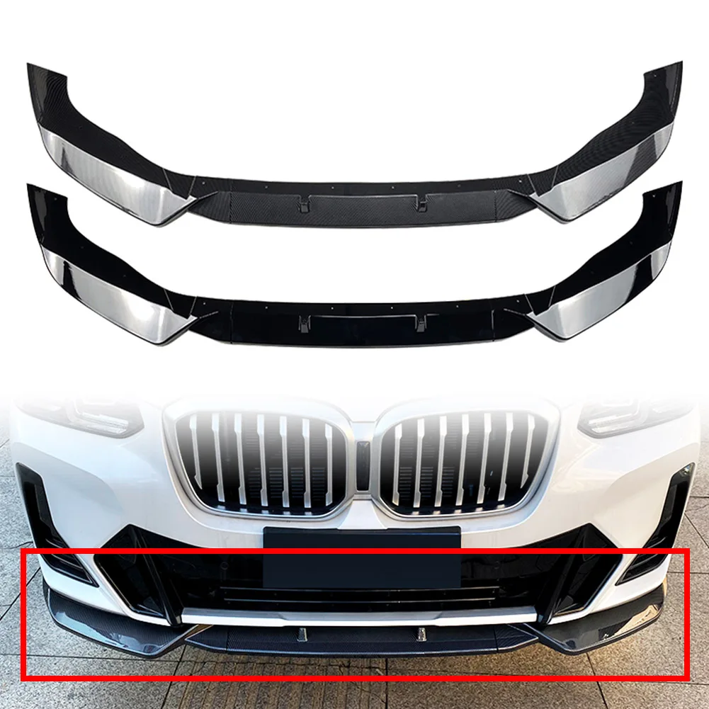 

Car Front Bumper Splitter Lip Spoiler Body Kit For BMW X3 G01 X4 G02 M Sport 2021 2022 2023