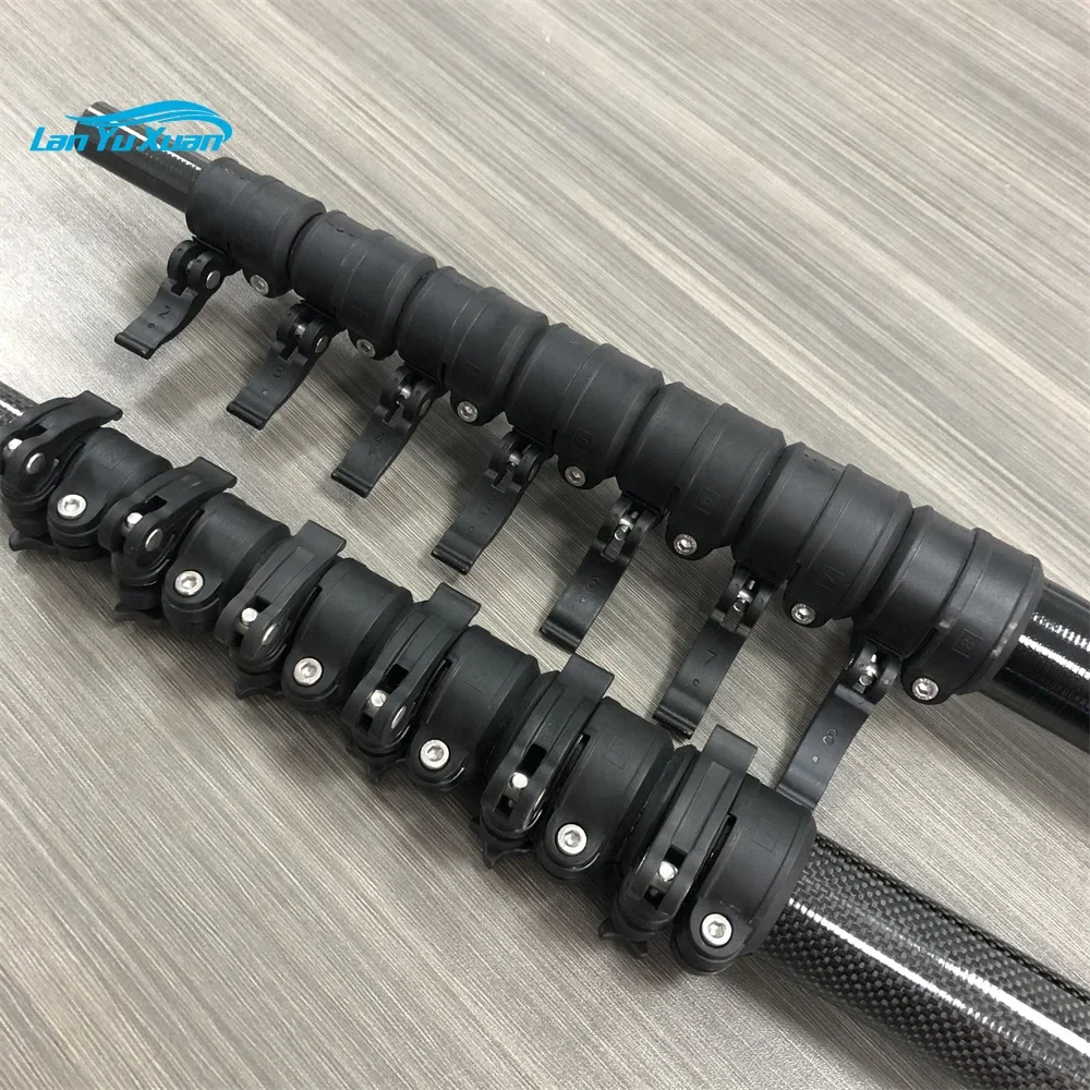 

24 Meters Strong Rigid Outside Roof Cleaning Pole Carbon Fiber Telescopic Water Fed Pole Window Cleaning Pole