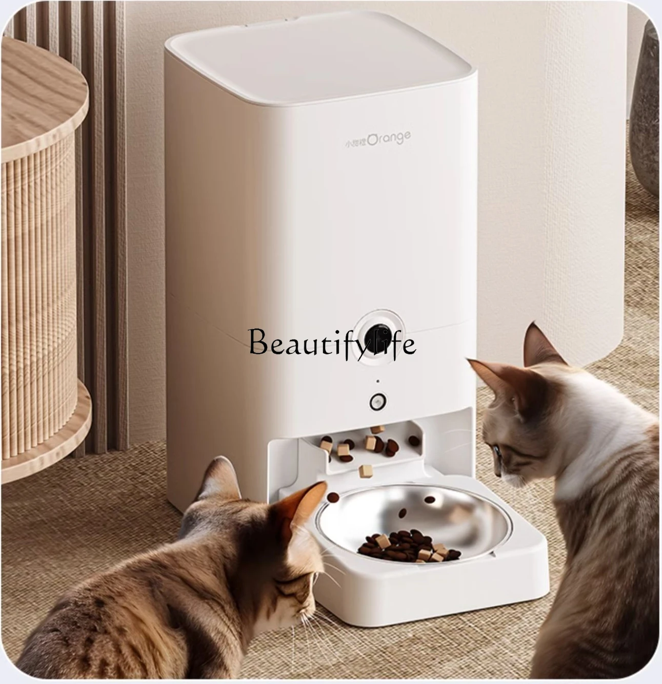 Automatic Pet Feeder Cat Timing Quantitative Feeding Machine Remote Control Feeding Machine Intelligent Cat Bowl