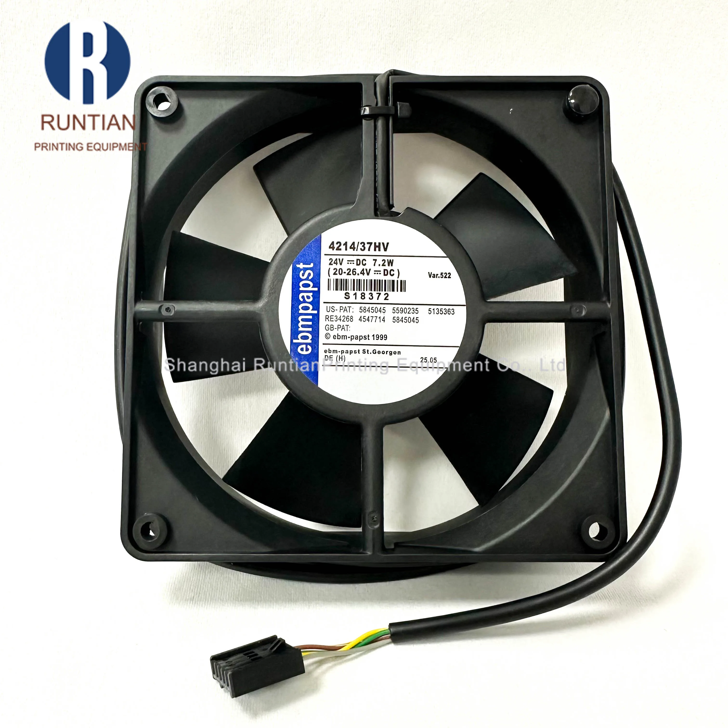 

8С. 37M51-1633 Конвейерные вентиляторы в новом состоянии для Lauret Press Вентиляторы постоянного тока для принтера Man Roland 700 204-5, офсетная печатная машина