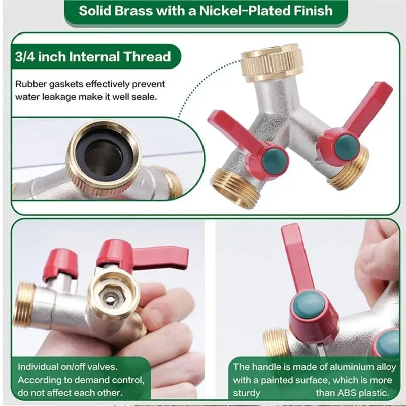 M76E Kupfer-Wasserverteilungsventile mit ergonomischem für den Einsatz Garten Freien – Detail 9