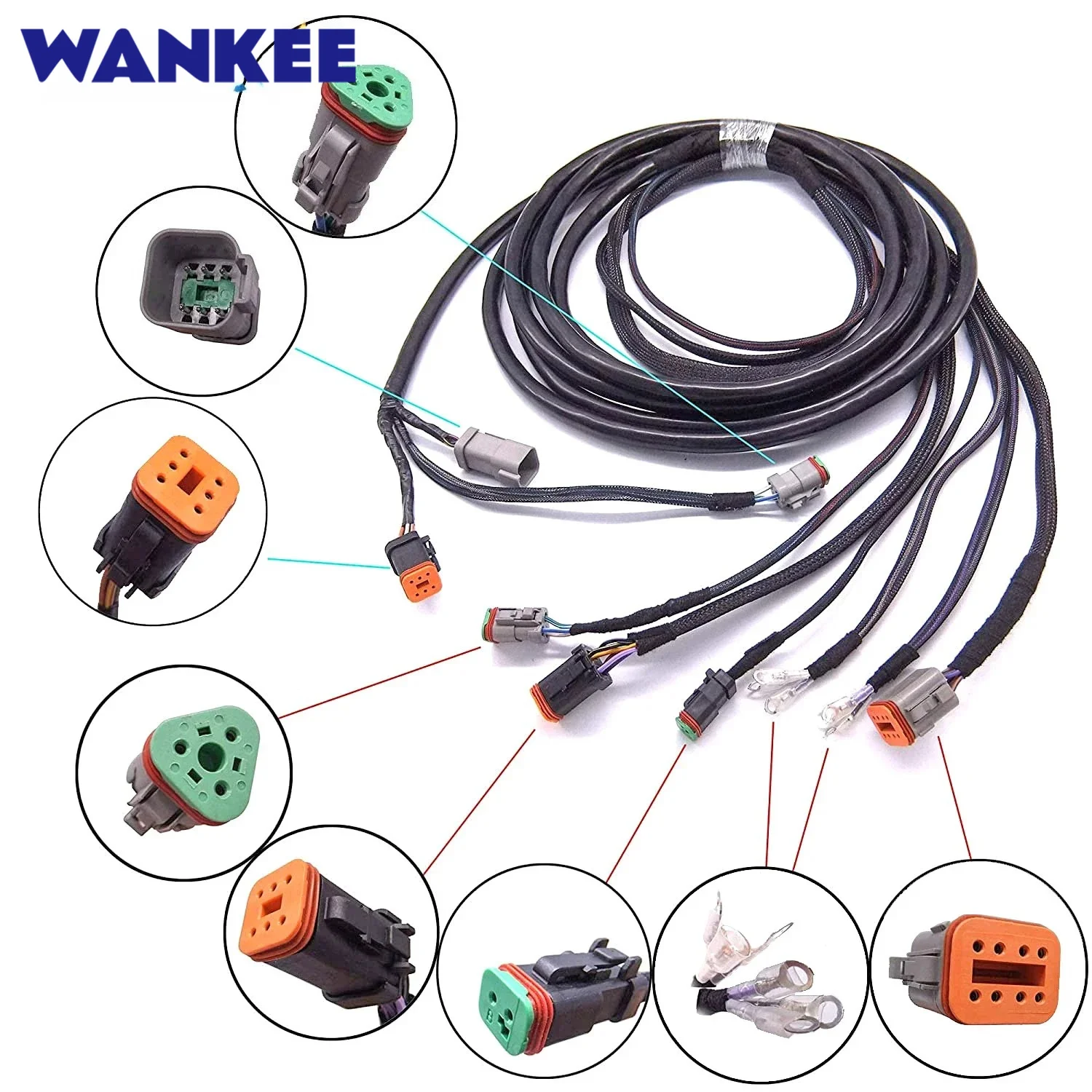 Wiring Harness Cable 0176340 System Check Main Modular for Evinrude Johnson OMC Outboard Motor 5006180, 176340 16ft/4.87m