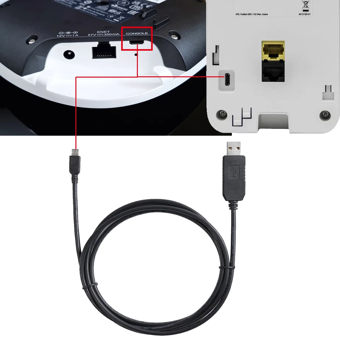 USB TTL Serial Adapter Aruba WiFi 6 Wireless Access Point Micro USB Console Cable with FTDI FT232RL for AP-203 AP-303 AP-344/345