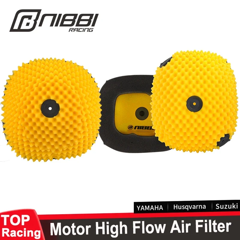 

NIBBI Motorcycle High Flow Air Filter Foam Sponge Air Filters Cleaner Scooter Husqvarna Motor Dirt Pit Bike Racing Accessories