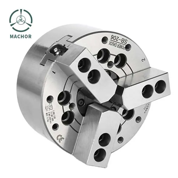 

Famous Brand Hydraul Chuck 8 Inches Steel 3 Jaw High Speed Hollow Power Chuck Hydraulic Power Lathe Chuck